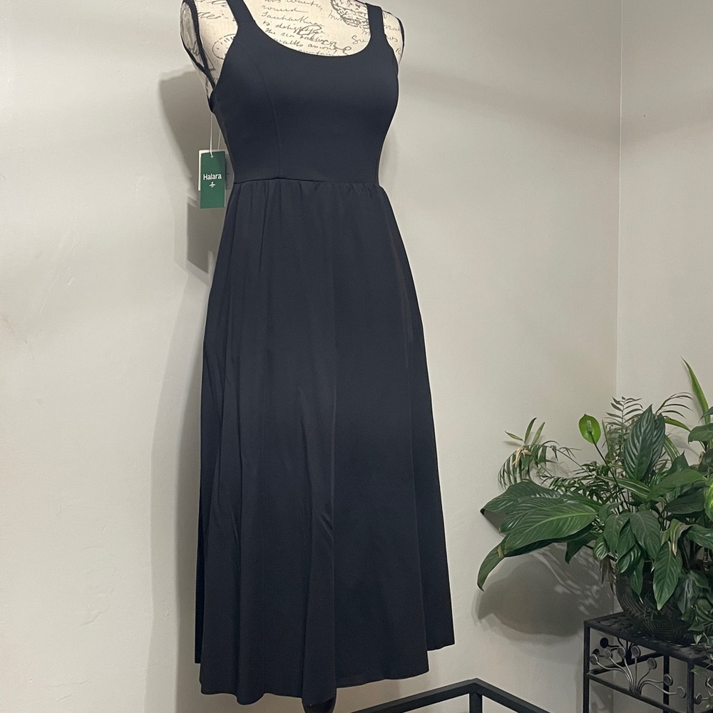 Halara Dress Elegant Black Sleeveless
